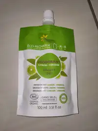 FLEURANCE NATURE - Déodorant citron verveine 24h