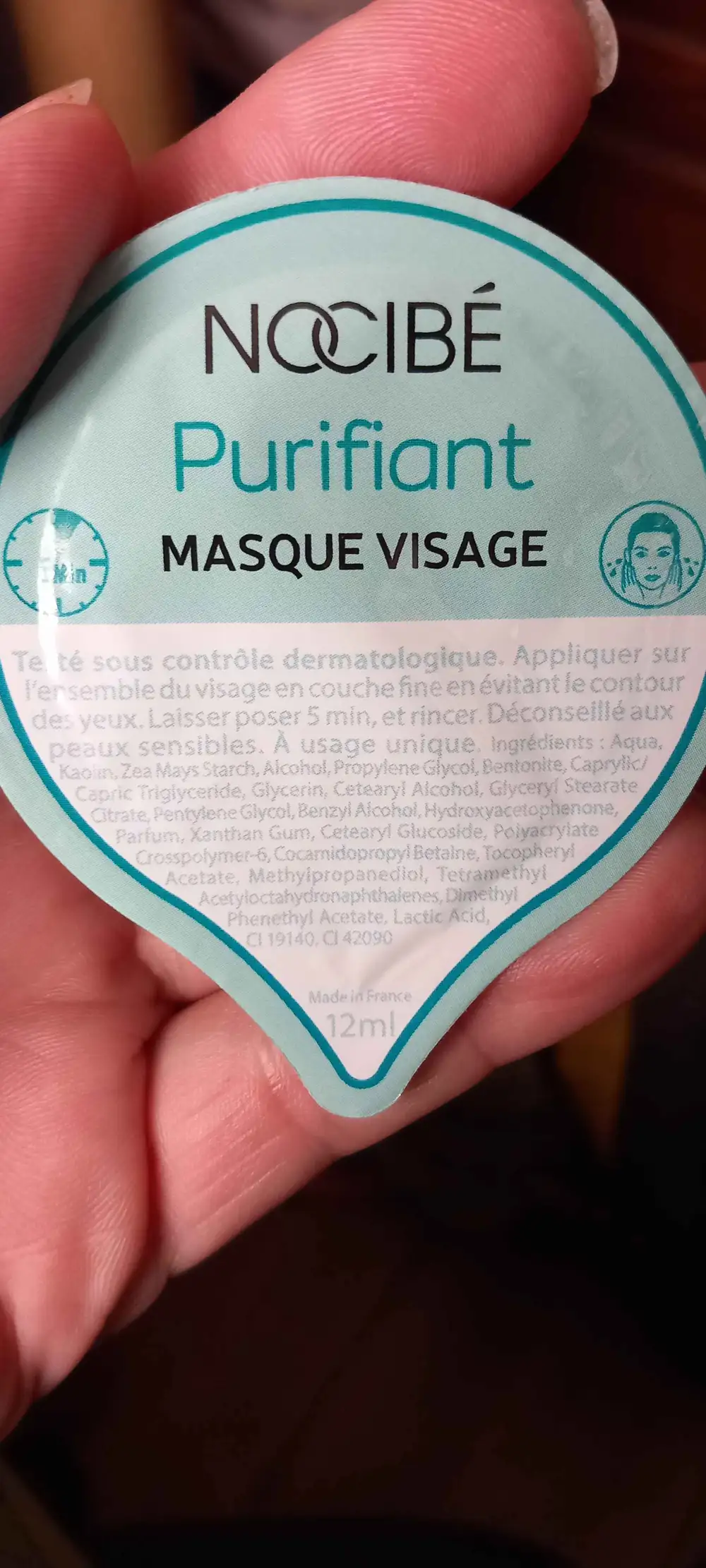 NOCIBÉ - Purifiant - Masque visage
