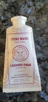 PROVENCE & NATURE - Crème mains lavande-figue au lait d'ânesse bio