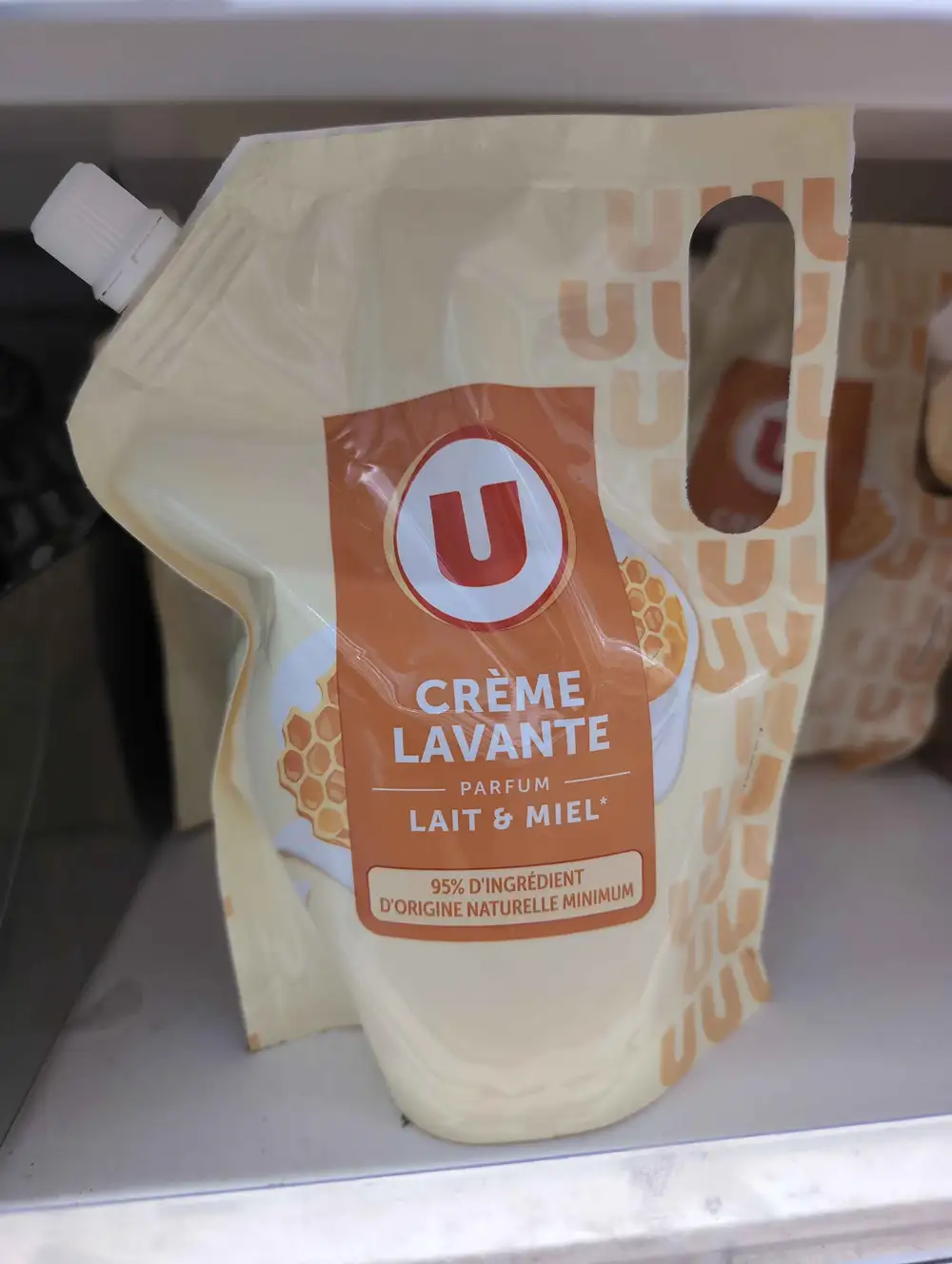 U - Crème lavante parfum lait et miel 