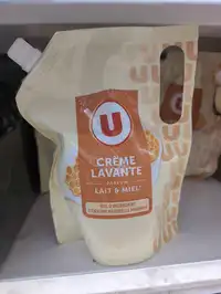U - Crème lavante parfum lait et miel 
