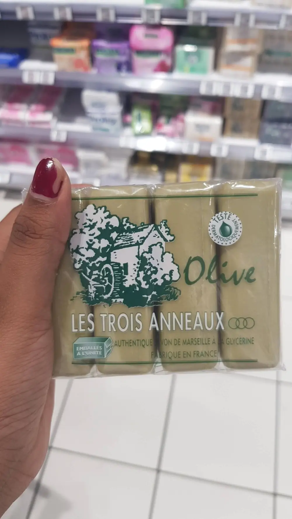 LES TROIS ANNEAUX - Authentique savon de Marseille à la glycérine