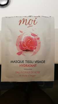 UNE HEURE POUR MOI - Eau florale de rose - Masque tissu visage hydratant