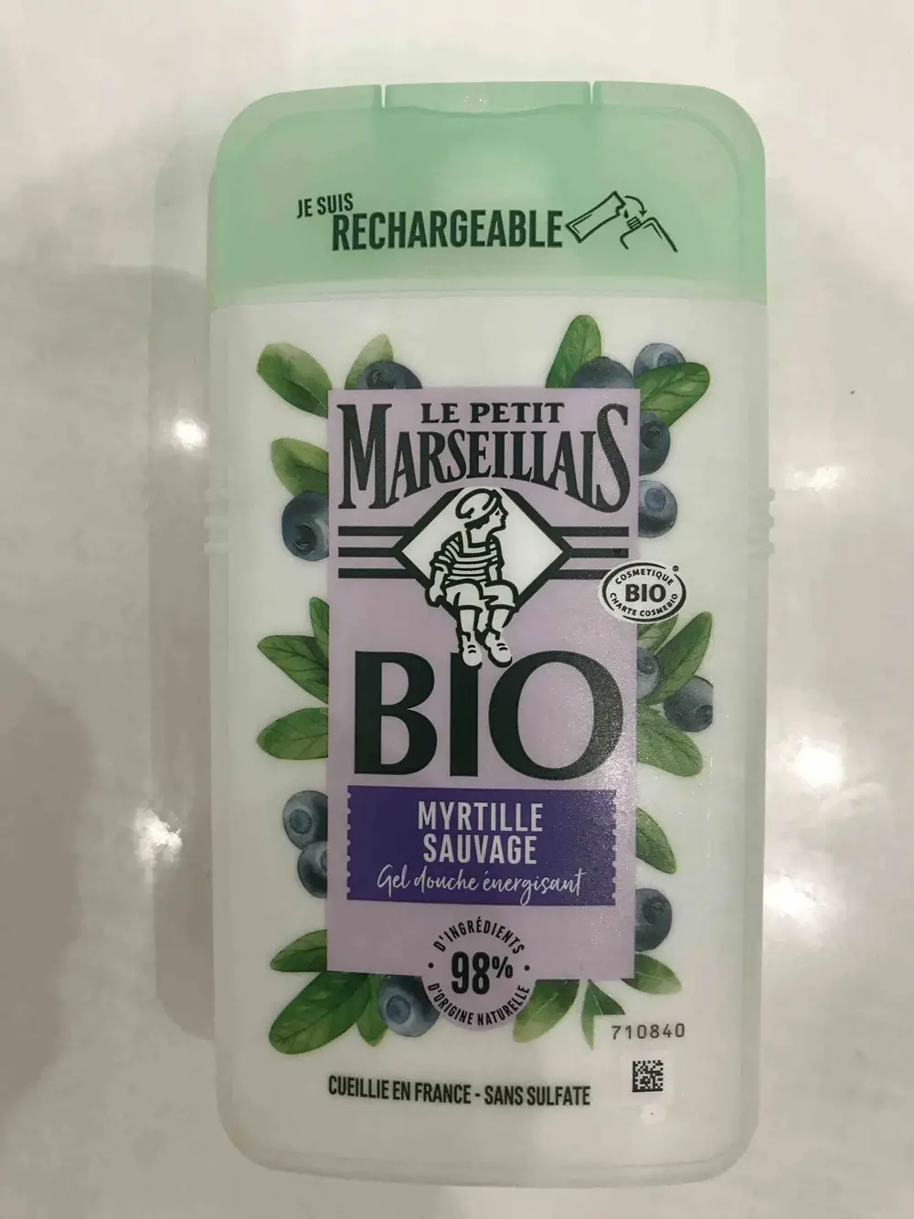 LE PETIT MARSEILLAIS - Myrtille sauvage - Gel douche énergisant bio