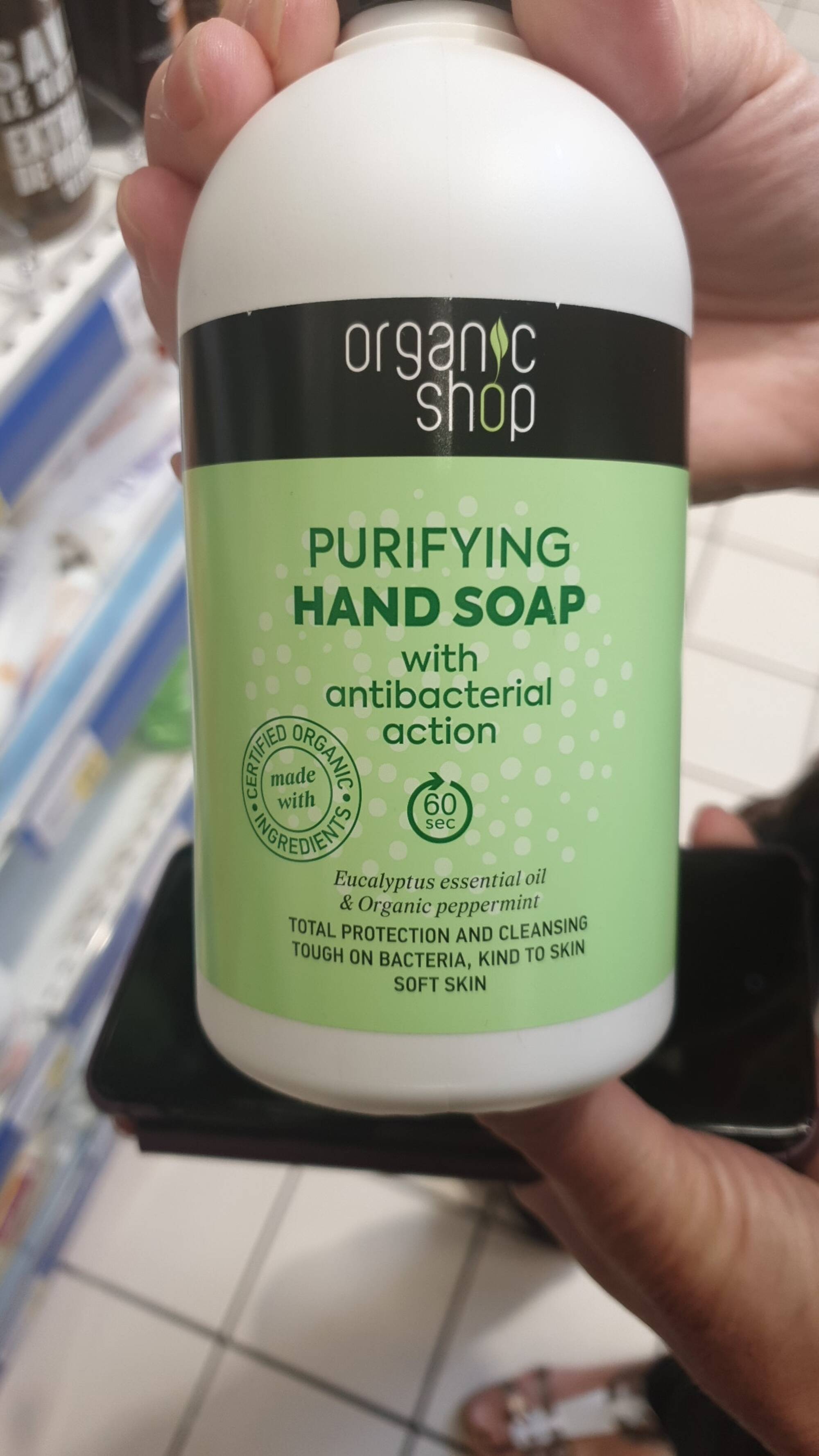 ORGANIC SHOP - Purifying hand soap with antibacterial action