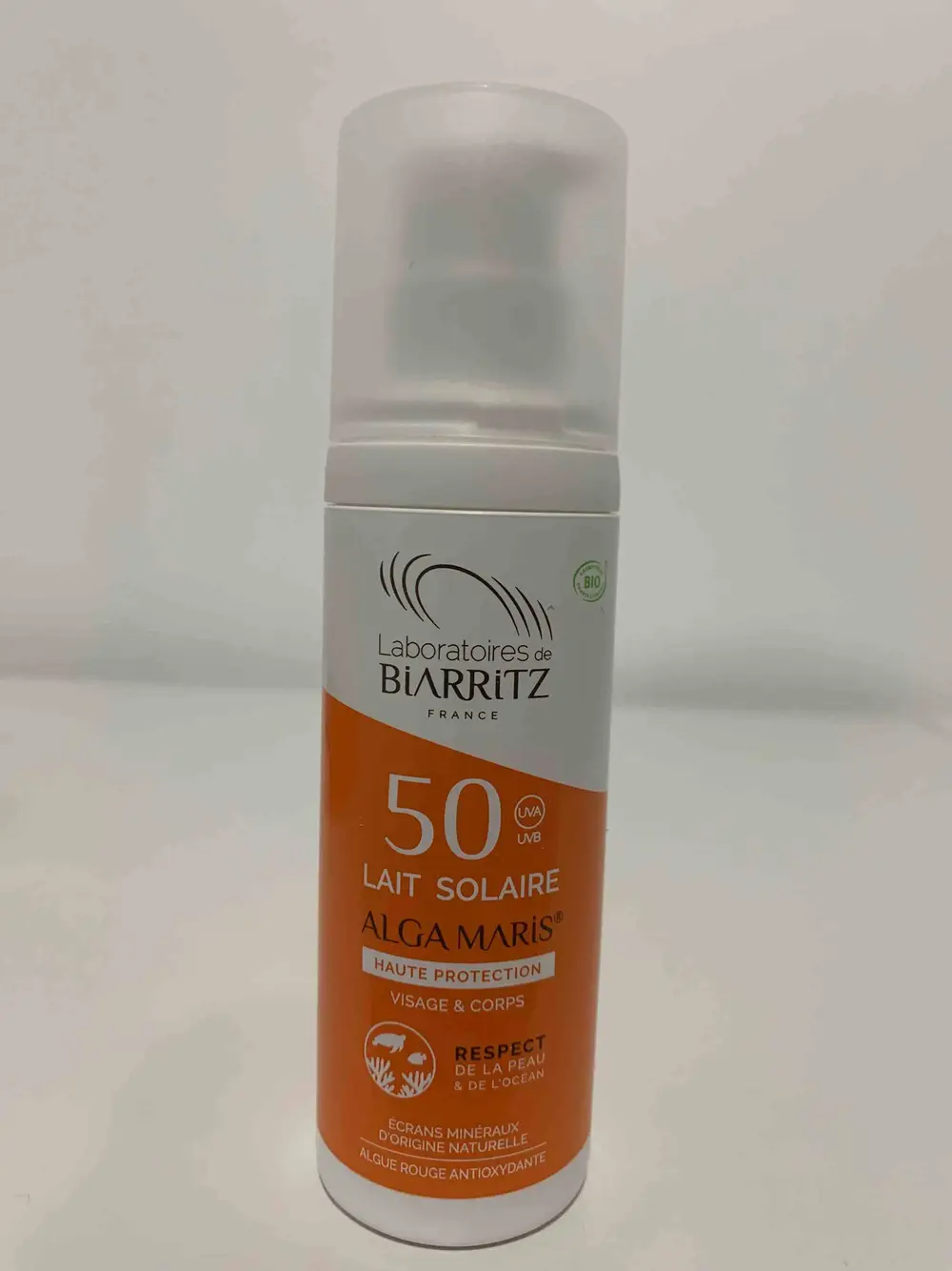 LABORATOIRES DE BIARRITZ - ALGA MARIS - Lait solaire SPF 50 haute protection