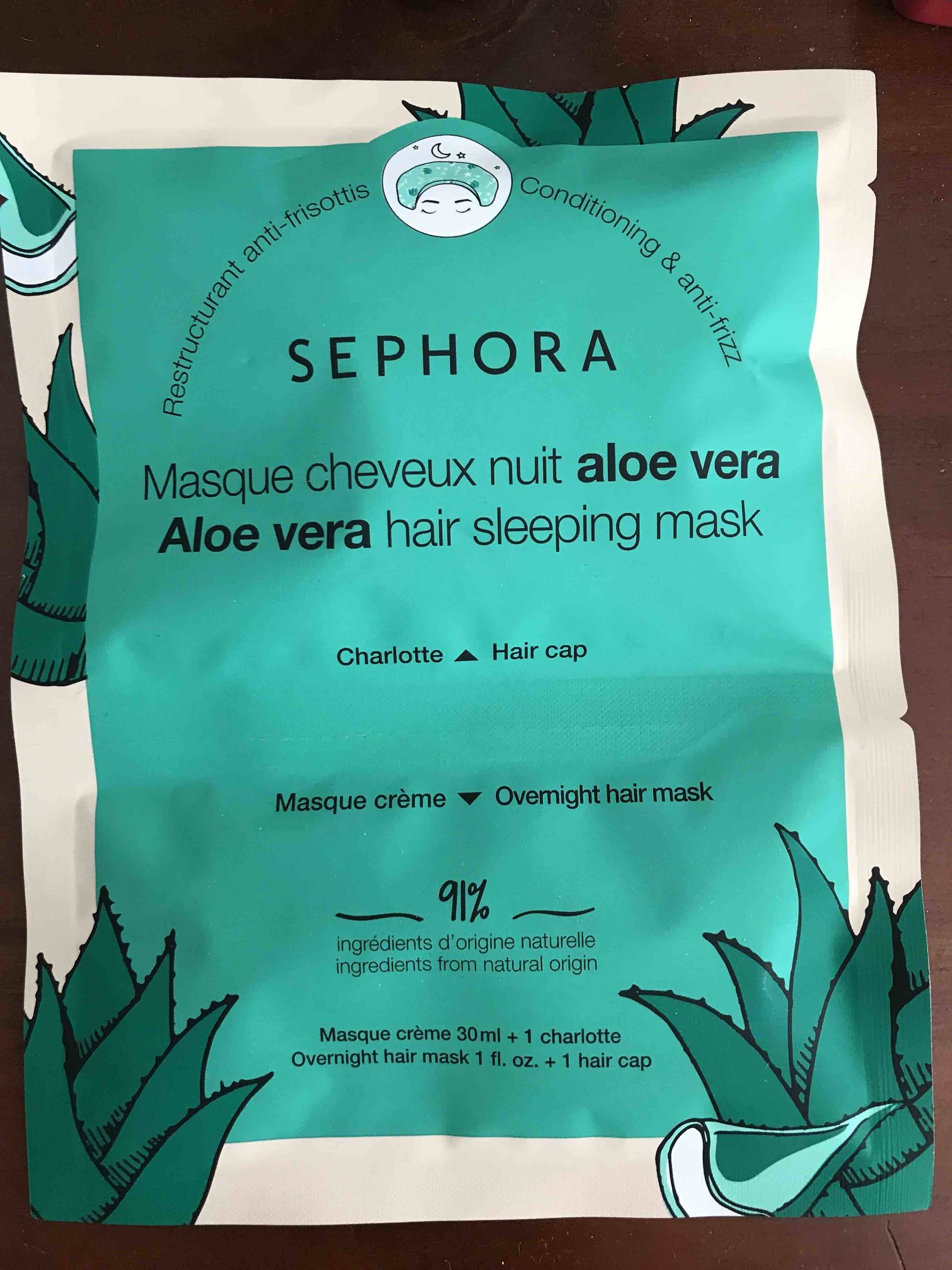 Composition SEPHORA Aloe vera - Masque cheveux nuit - UFC-Que Choisir