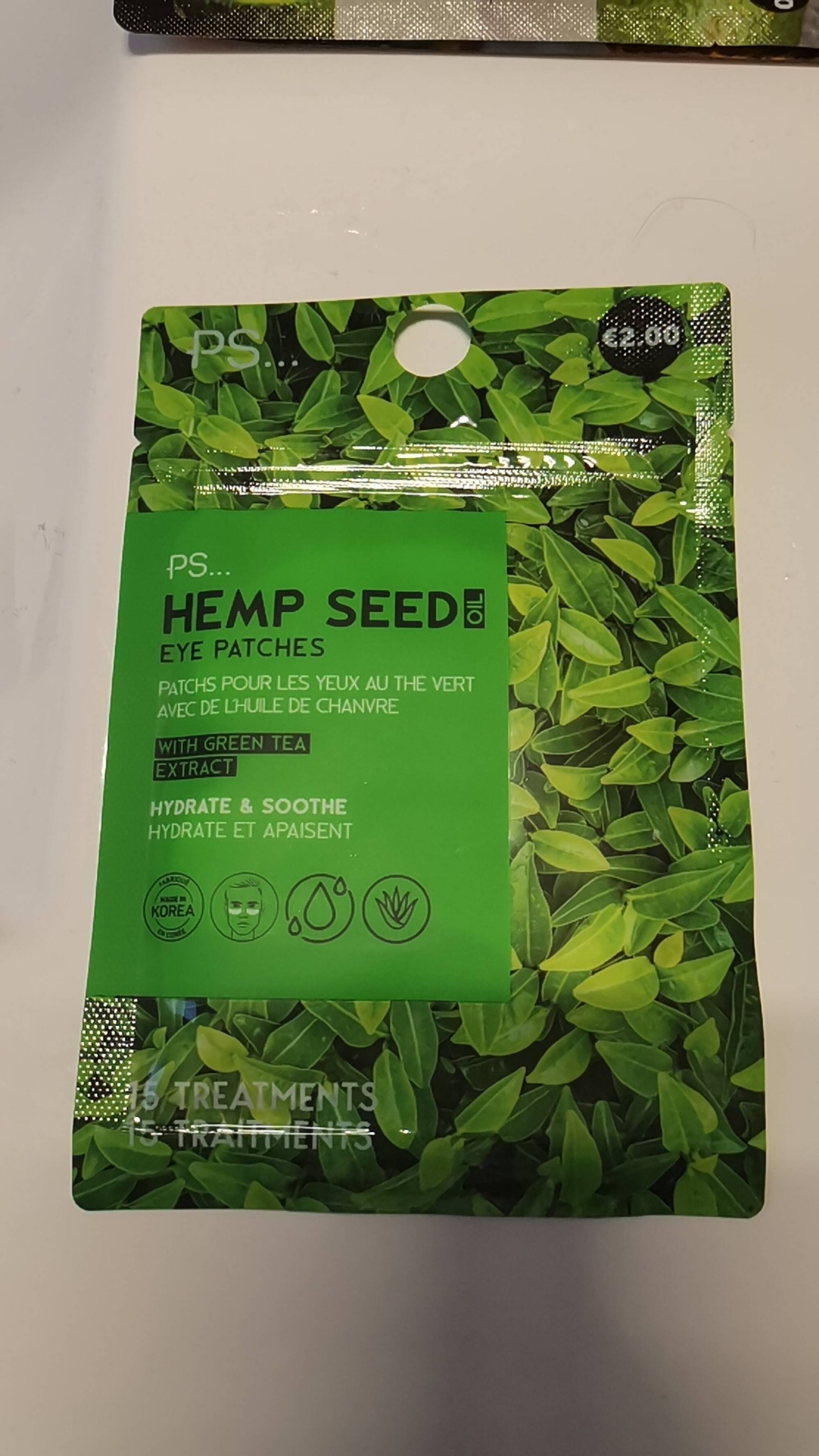 PRIMARK PS... - Hemp seed oil - Eye patches