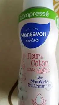 MONSAVON - Fleur de coton toute légère - Anti-transpirant