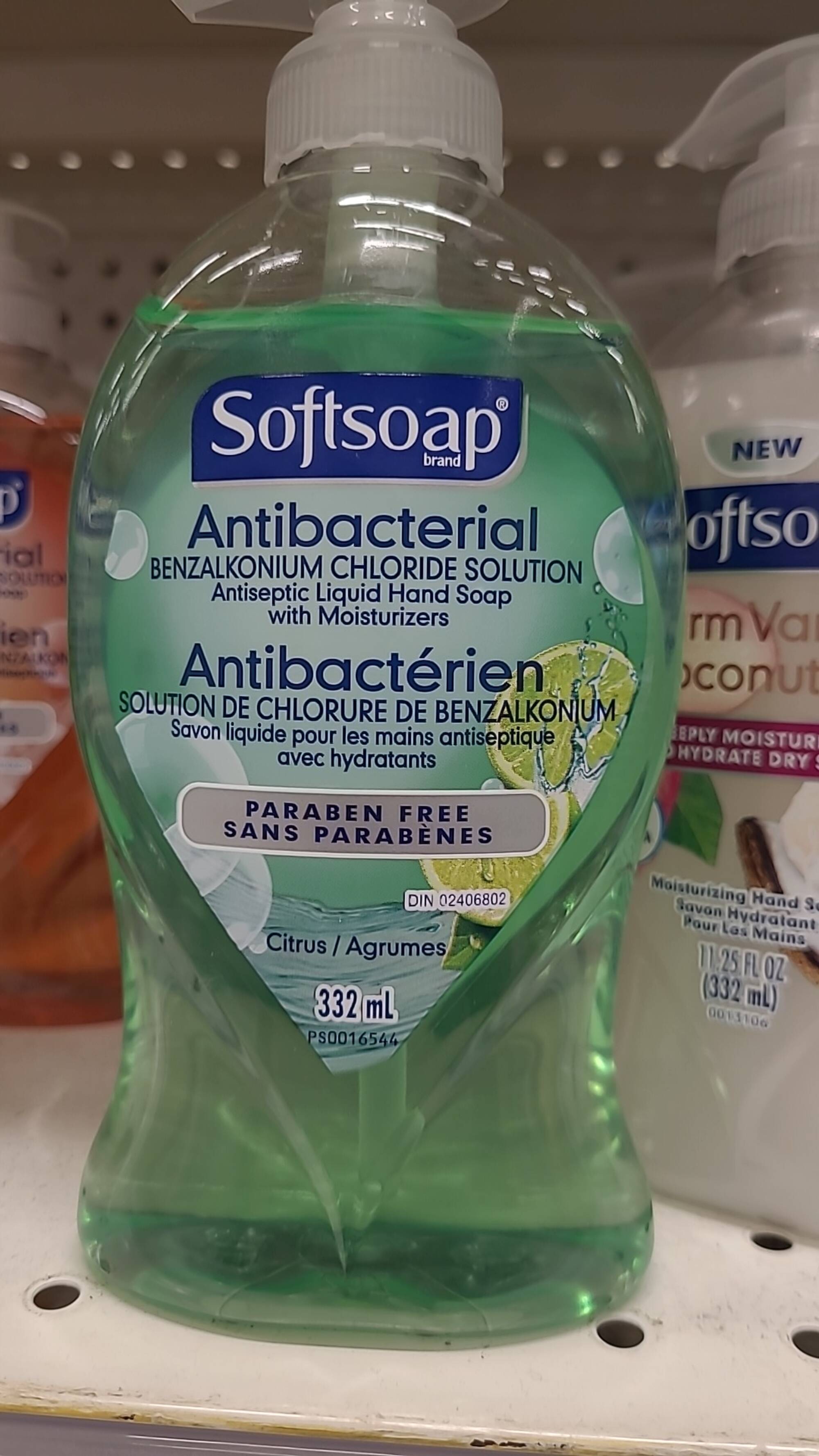 SOFTSOAP - Savon liquide pour les mains antibactérien agrumes