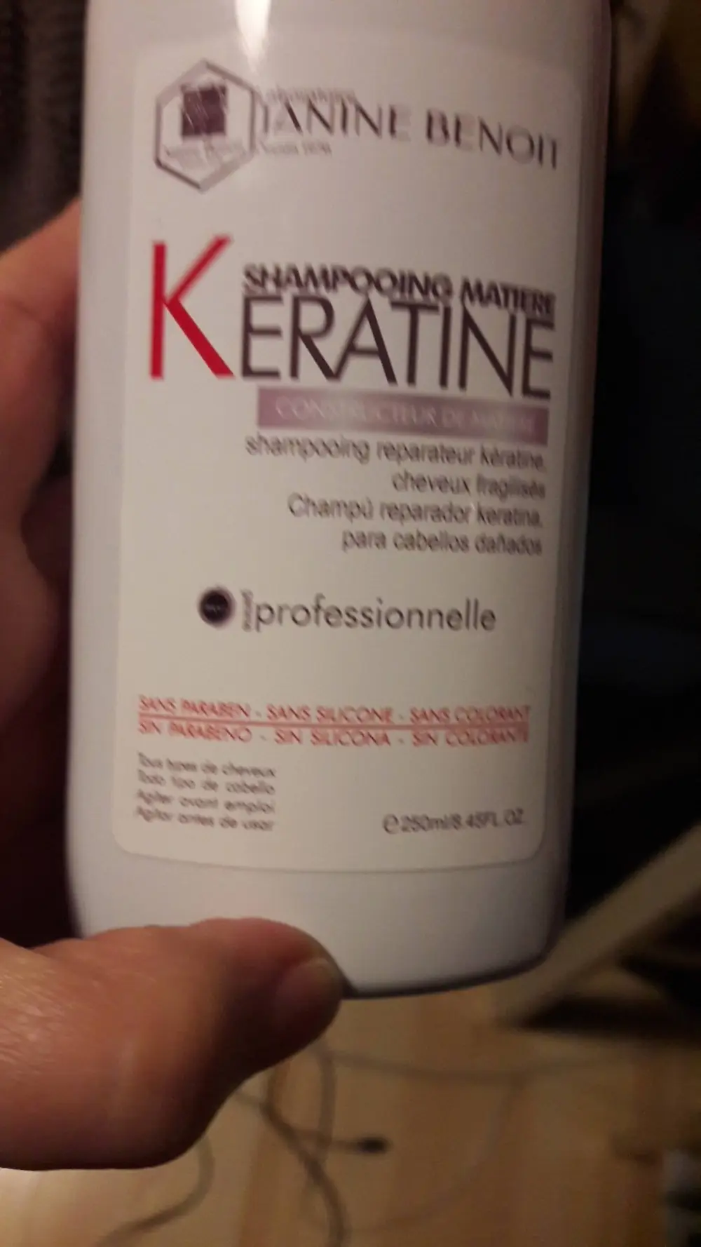 JANINE BENOIT - Shampooing matière kératine