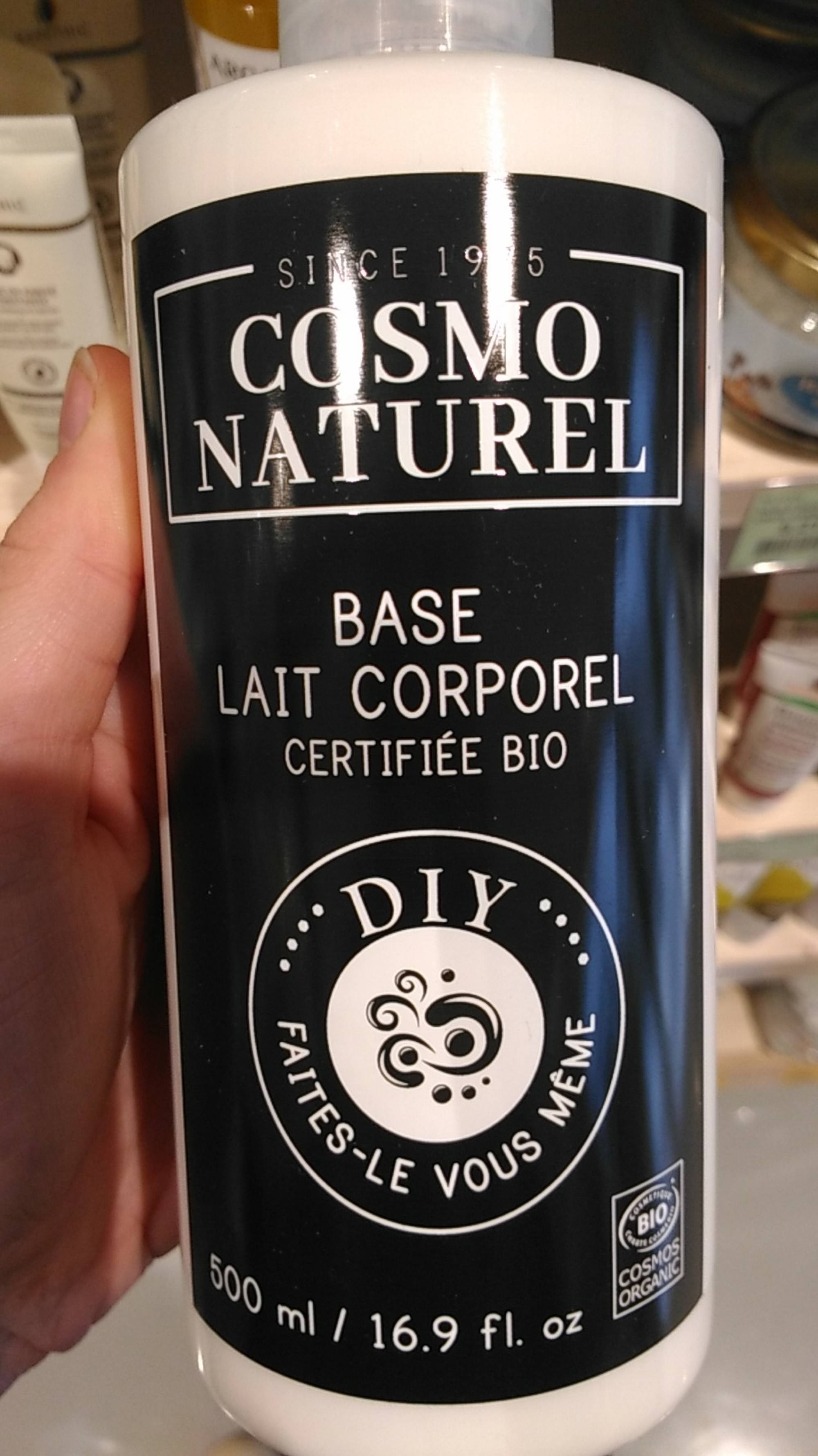 COSMO NATUREL - Base lait corporel bio