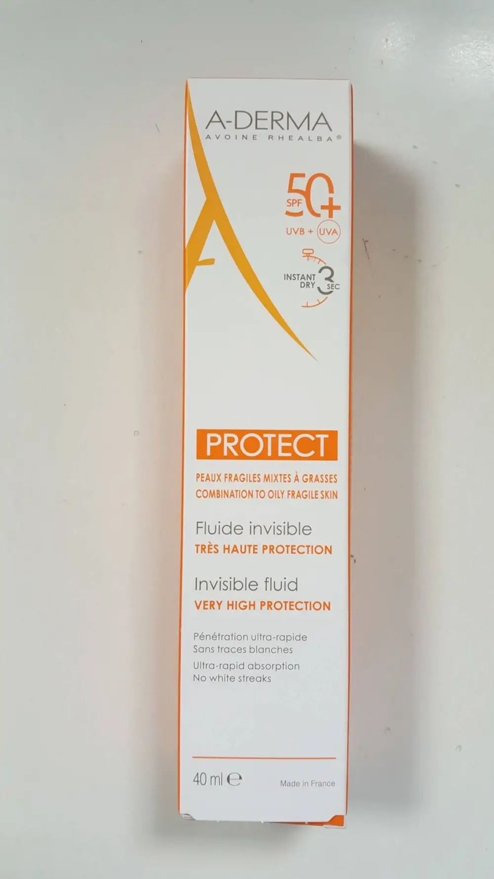 A-DERMA - Protect - Fluide invisible SPF50