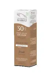 LABORATOIRES DE BIARRITZ - CREMA SOLAR FACIAL CON COLOR SPF30 DORADA CERTIFICADA BIO - 50 ML