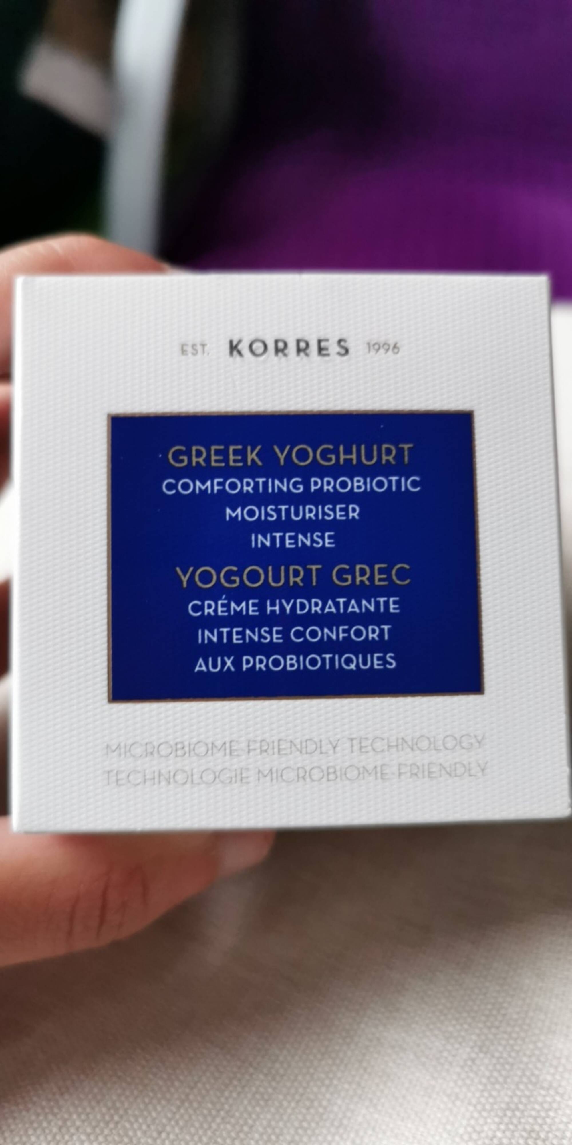 KORRES - Yogourt grec - Crème hydratante intense confort aux probiotiques