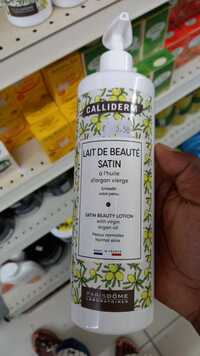 CALLIDERM - Lait de beauté satin à l'huile d'argan vierge