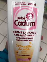 CADUM - Bébé Cadum - Crème lavante merveille de miel