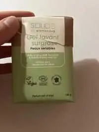 ALPHANOVA - Solide -  Gel lavant surgras parfum lait d'aloe