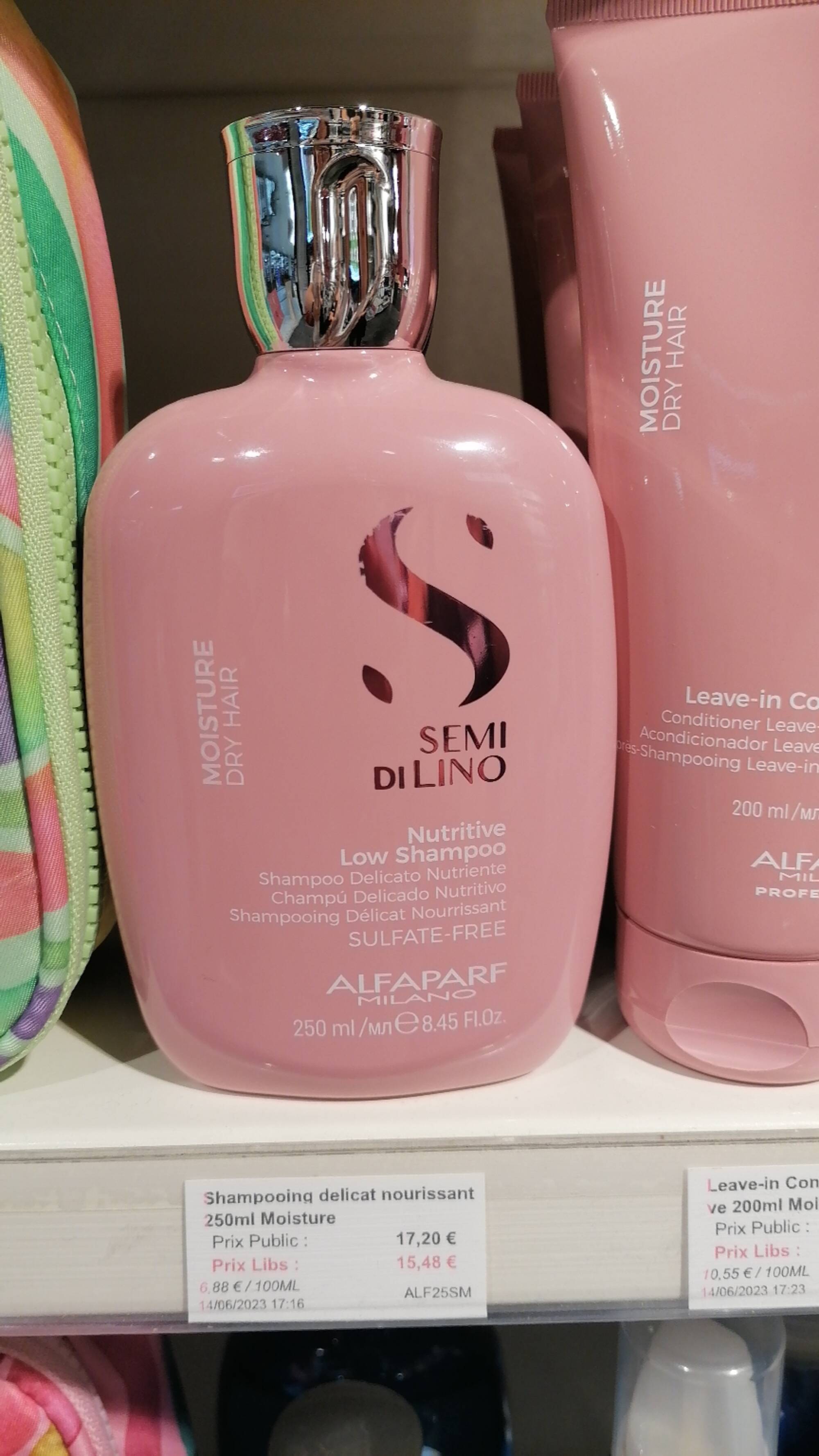 ALFAPARF MILANO - Semi di lino - Shampooing délicat nourrissant