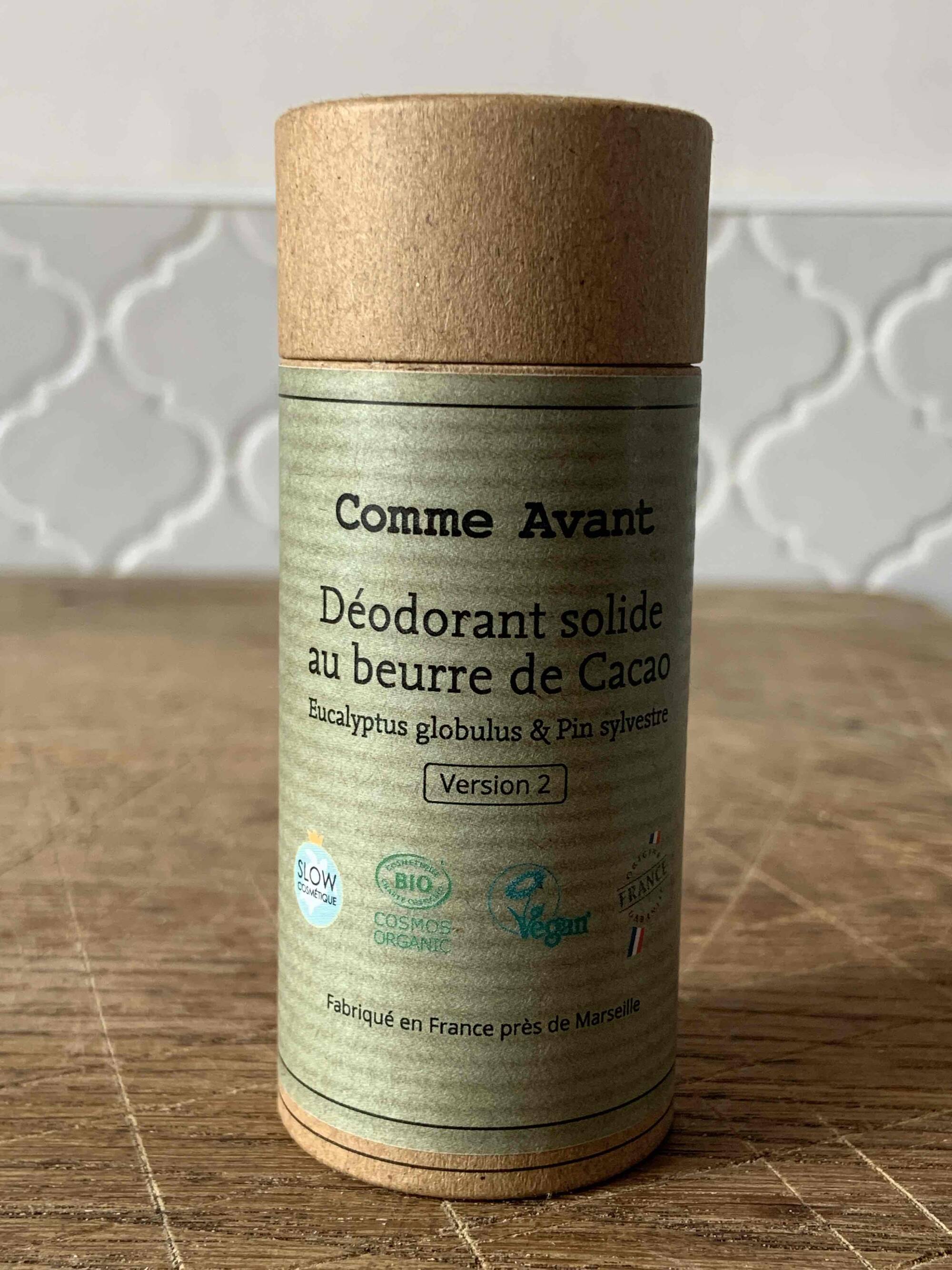 COMME AVANT - Déodorant solide au beurre de cacao