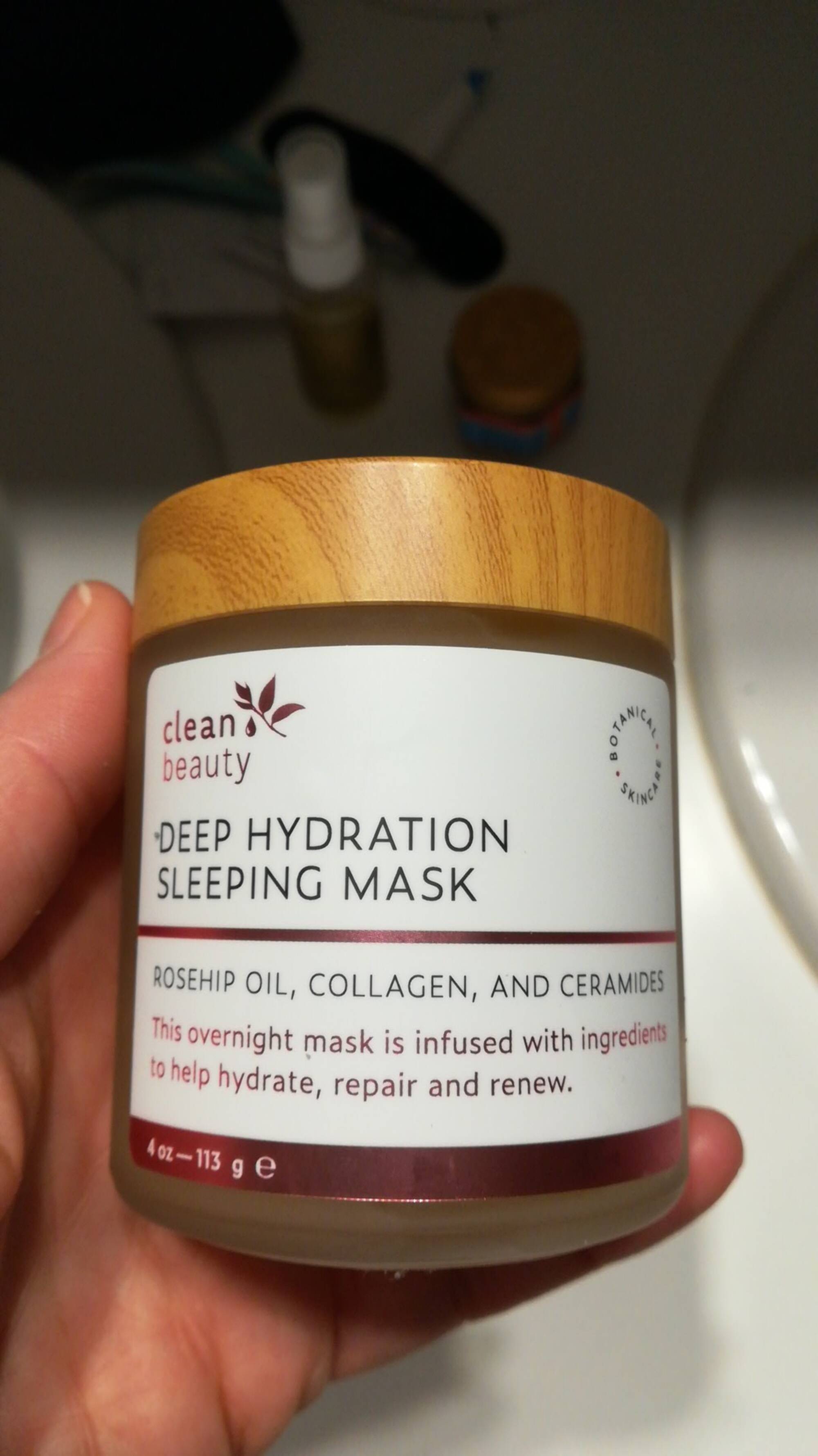 CLEAN BEAUTY - Deep hydration sleeping mask