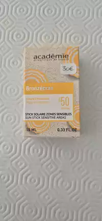 ACADEMIE - Bronzécran - Stick solaire zones sensibles SPF50