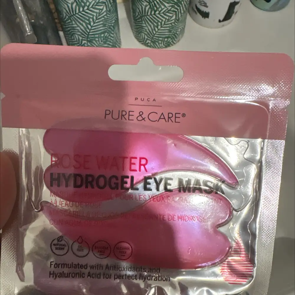 PURE & CARE - Rose water - Hydrogel eye mask
