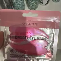 PURE & CARE - Rose water - Hydrogel eye mask