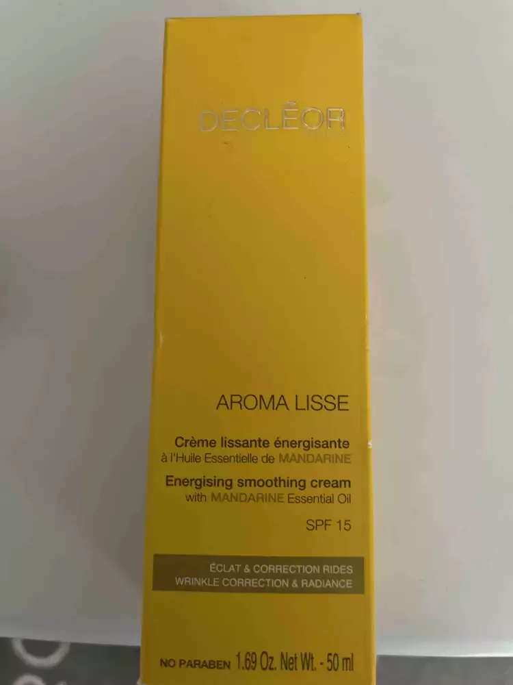 DECLÉOR - Aroma lisse - Crème lissante énergisante SPF 15