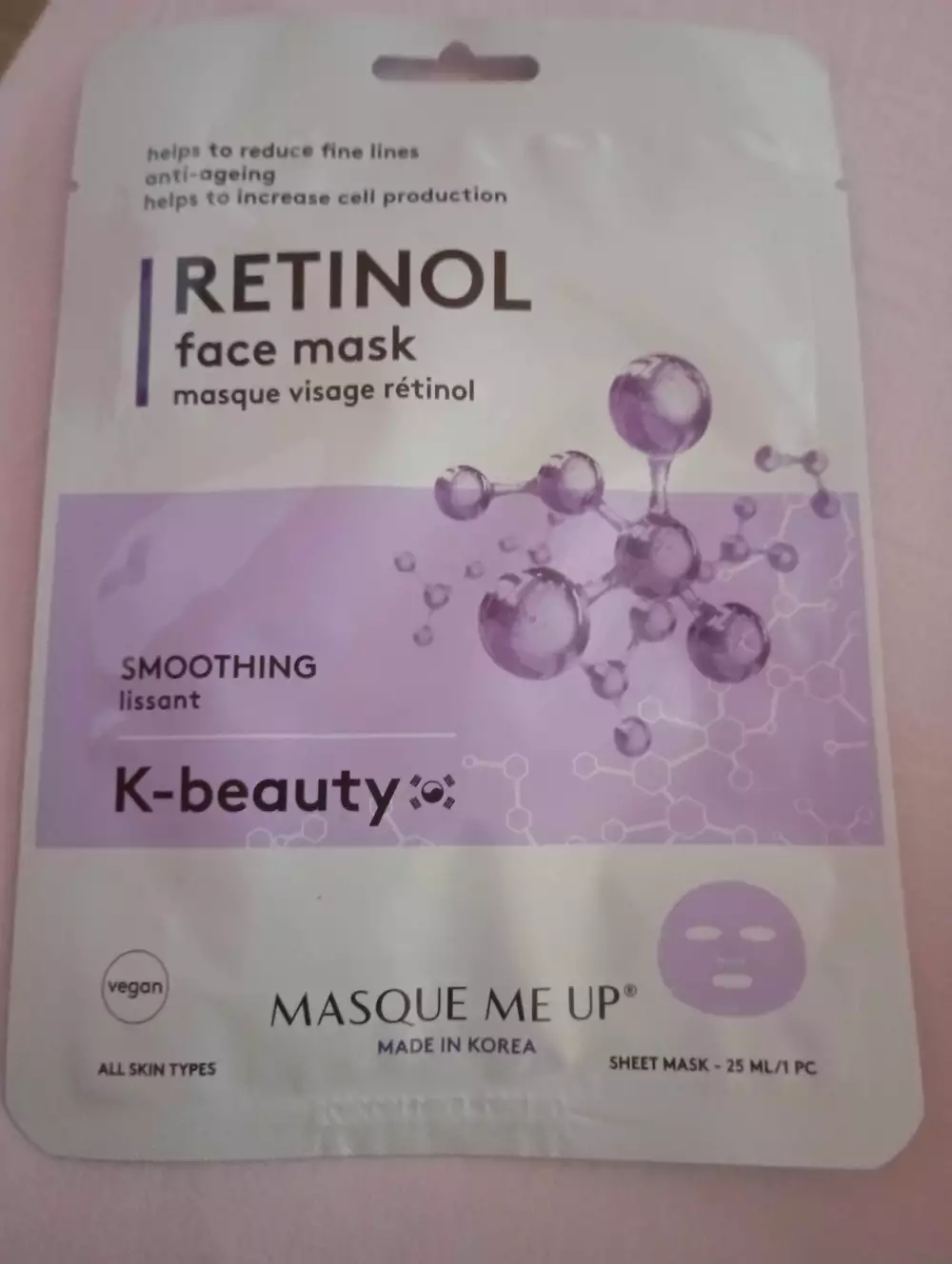 MASQUE ME UP - K-beauty smoothing - Masque visage rétinol