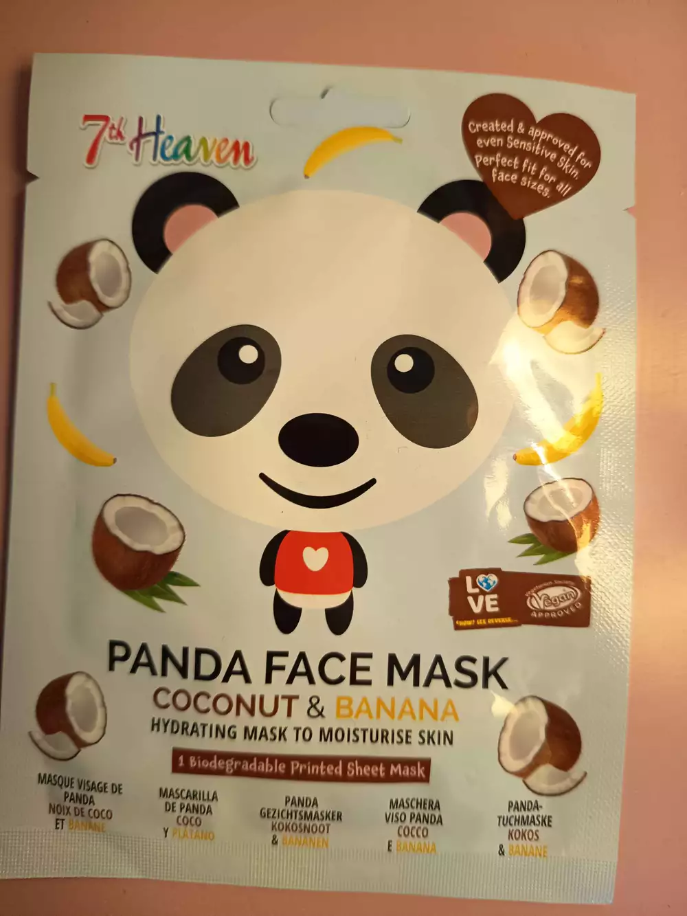 7TH HEAVEN - Panda face mask coconut & banana