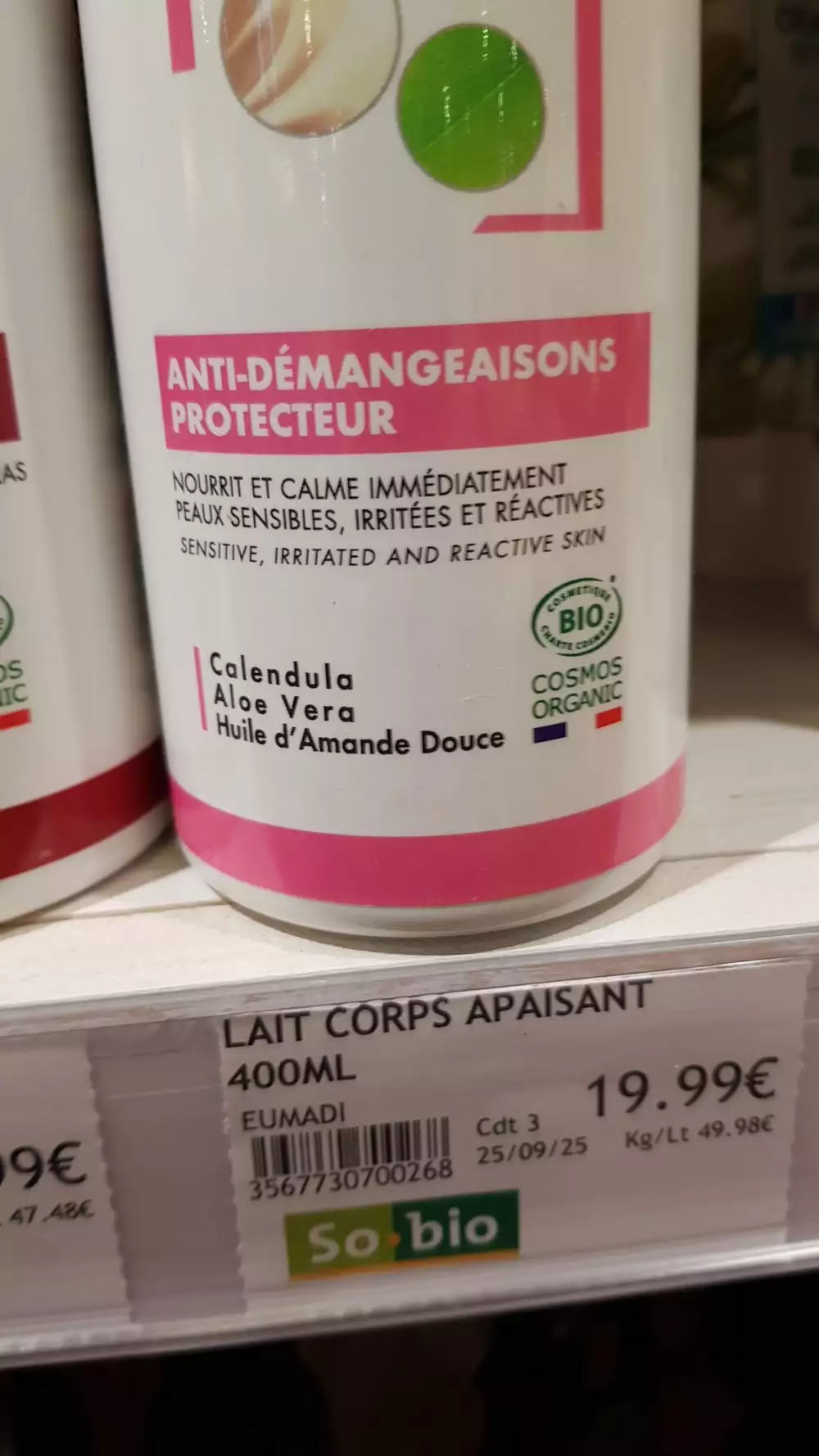 DERMACLAY - Lait corps apaisant anti-démangeaisons protecteur