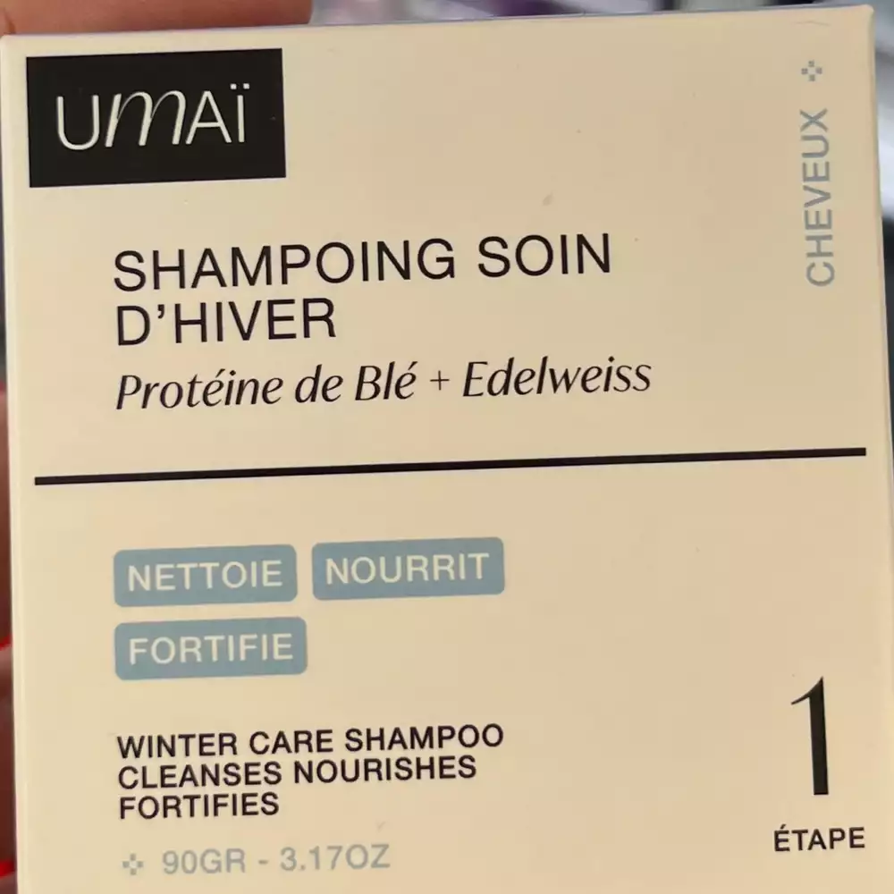 UMAÏ - Shampooing soin d'hiver protéine de blé + edelweiss