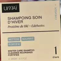 UMAÏ - Shampooing soin d'hiver protéine de blé + edelweiss