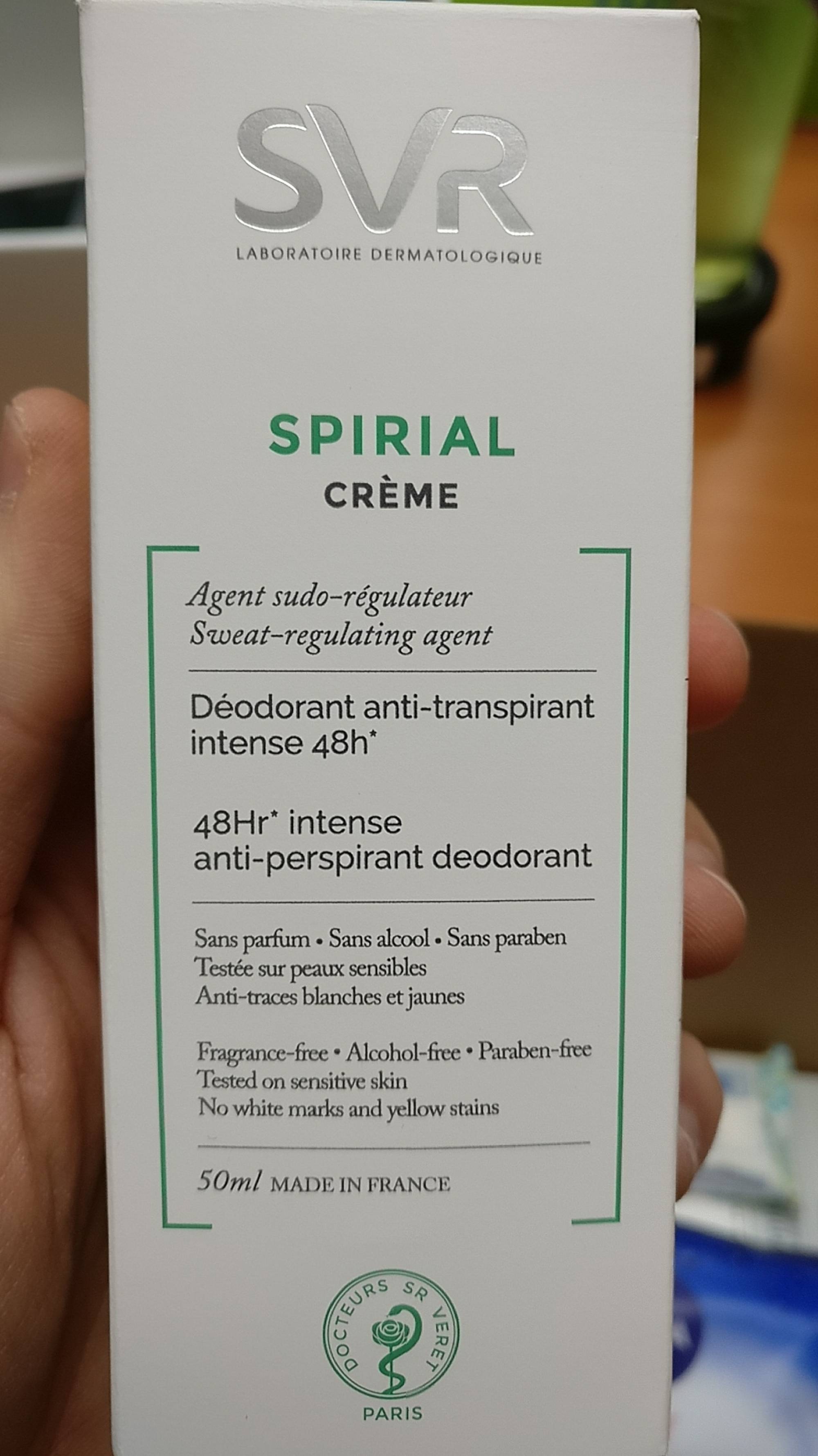 SVR - Spirial crème déodorant anti-transpirant
