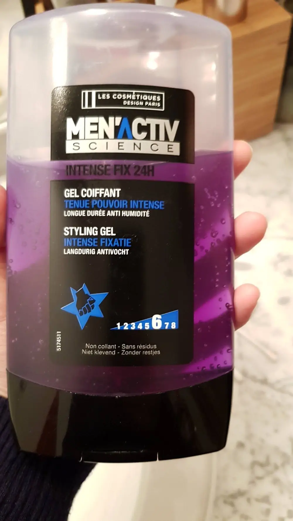 LES COSMÉTIQUES DESIGN PARIS - Men'Activ Science - Gel coiffant intense fix 24h