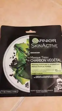 GARNIER - Skinactive - Masque tissu  charbon végétal