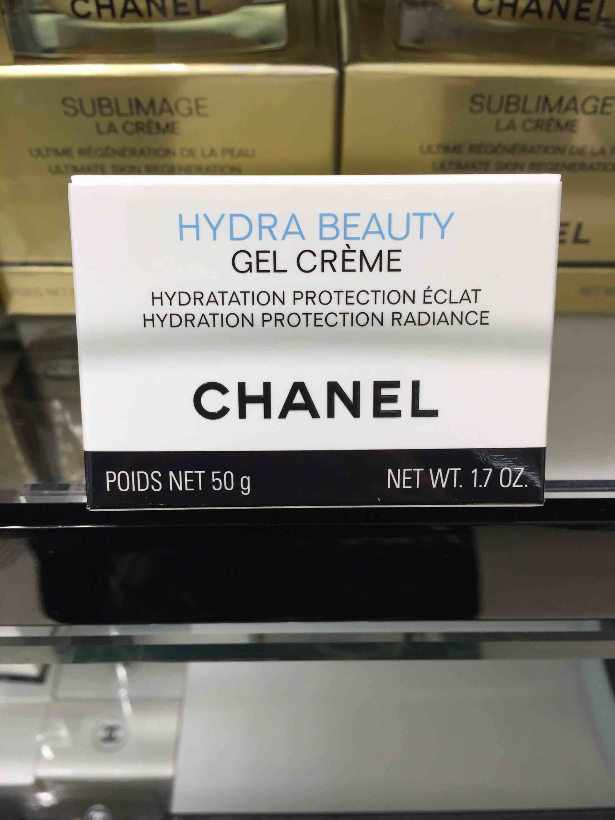 Composition CHANEL Hydra Beauty - Gel crème hydratation protection éclat -  UFC-Que Choisir