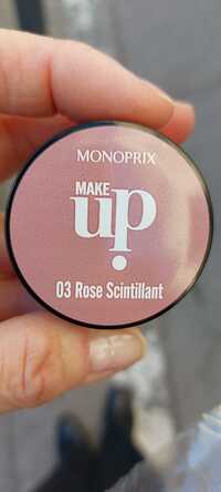 MONOPRIX - Ombre à paupières crème 03 rose scintillant 