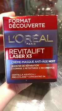L'ORÉAL - Revitalift laser x3 - Crème-masque anti-âge nuit