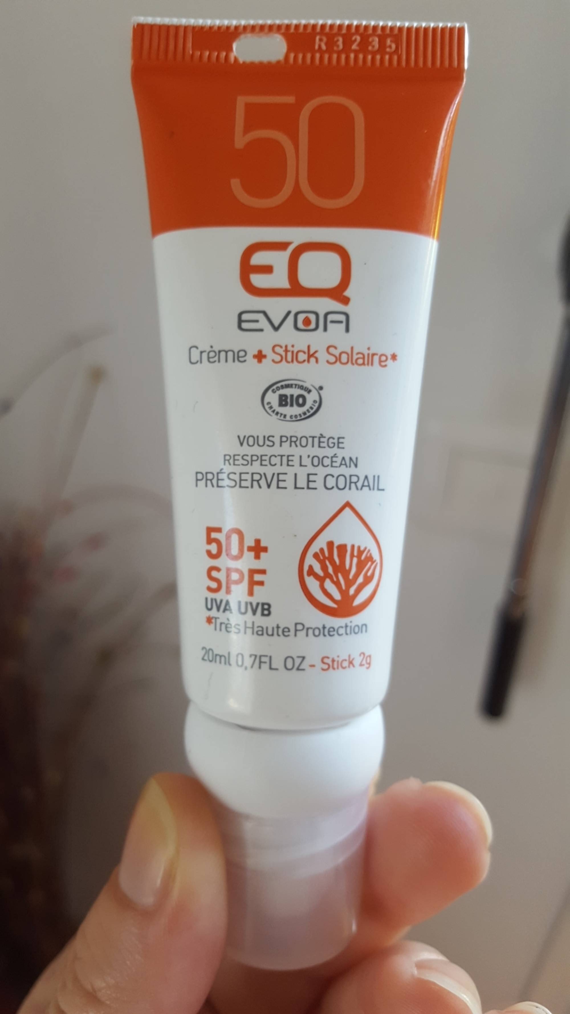 EVOA - Crème + Stick solaire - Spf 50+