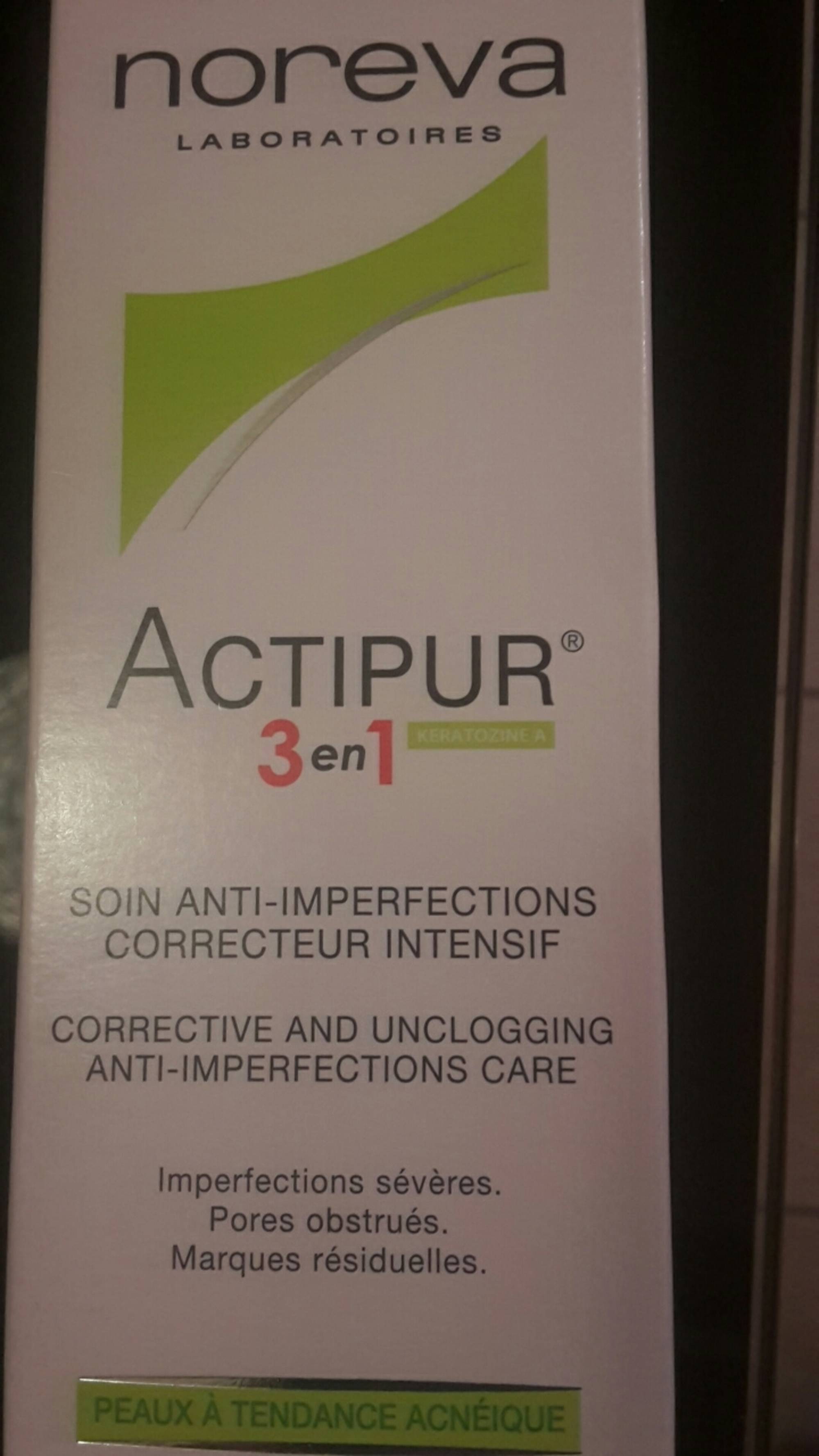 NOREVA - Actipur - 3 en 1 Soin anti-imperfections correcteur intensif