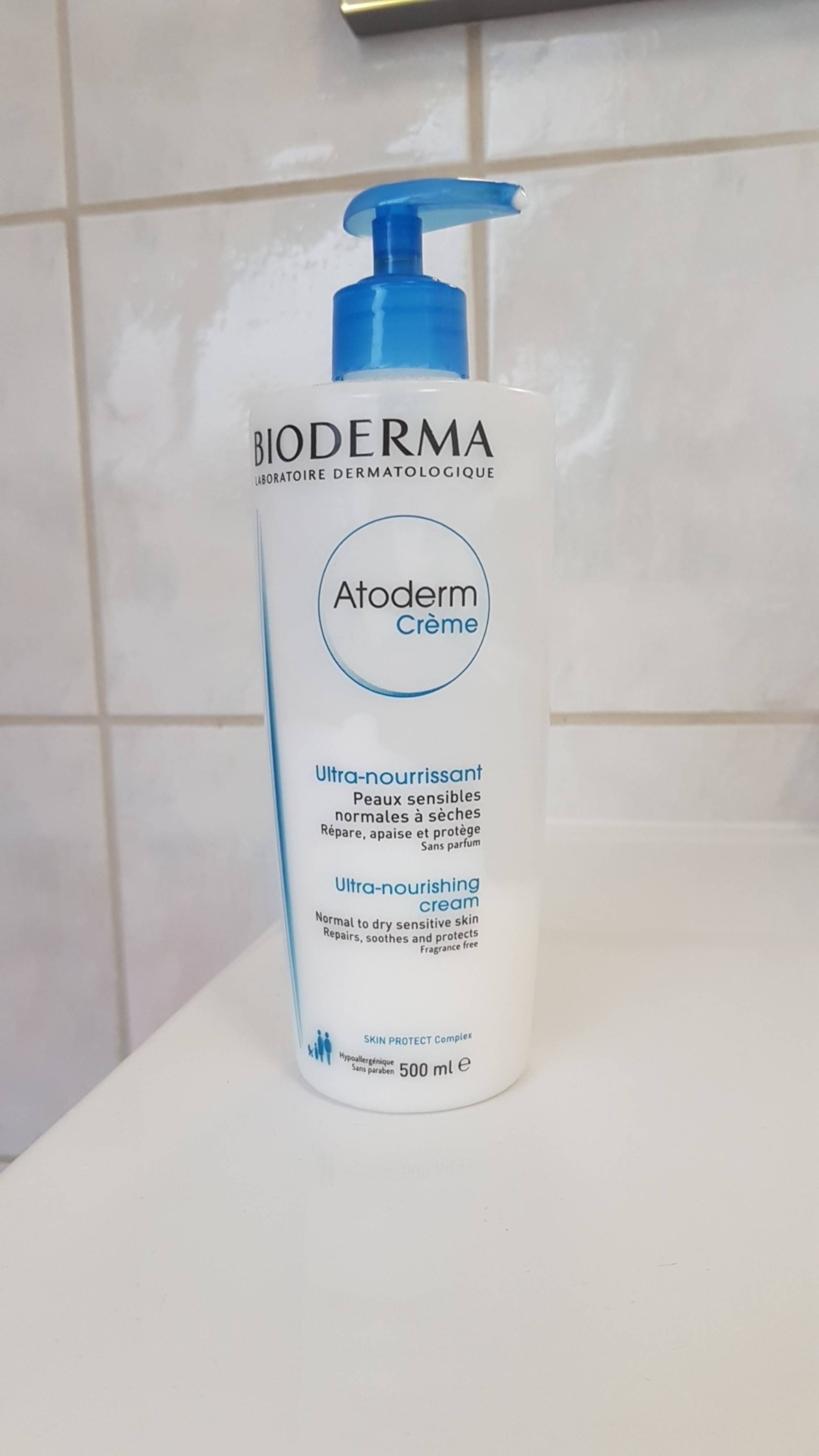 Bioderma Atoderm crème Ultra nourrissante sans parfum - Peaux sèches