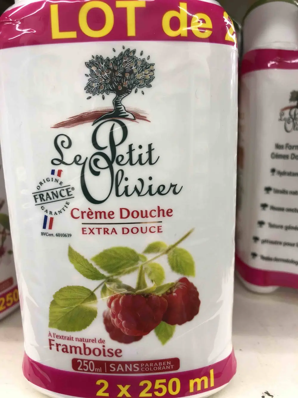 LE PETIT OLIVIER - Crème douche à l'extrait naturel de Framboise