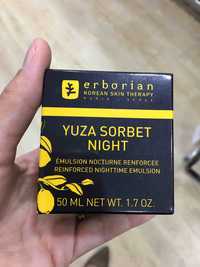 ERBORIAN - Yuza  sorbet night - Émulsion nocturne renforcée