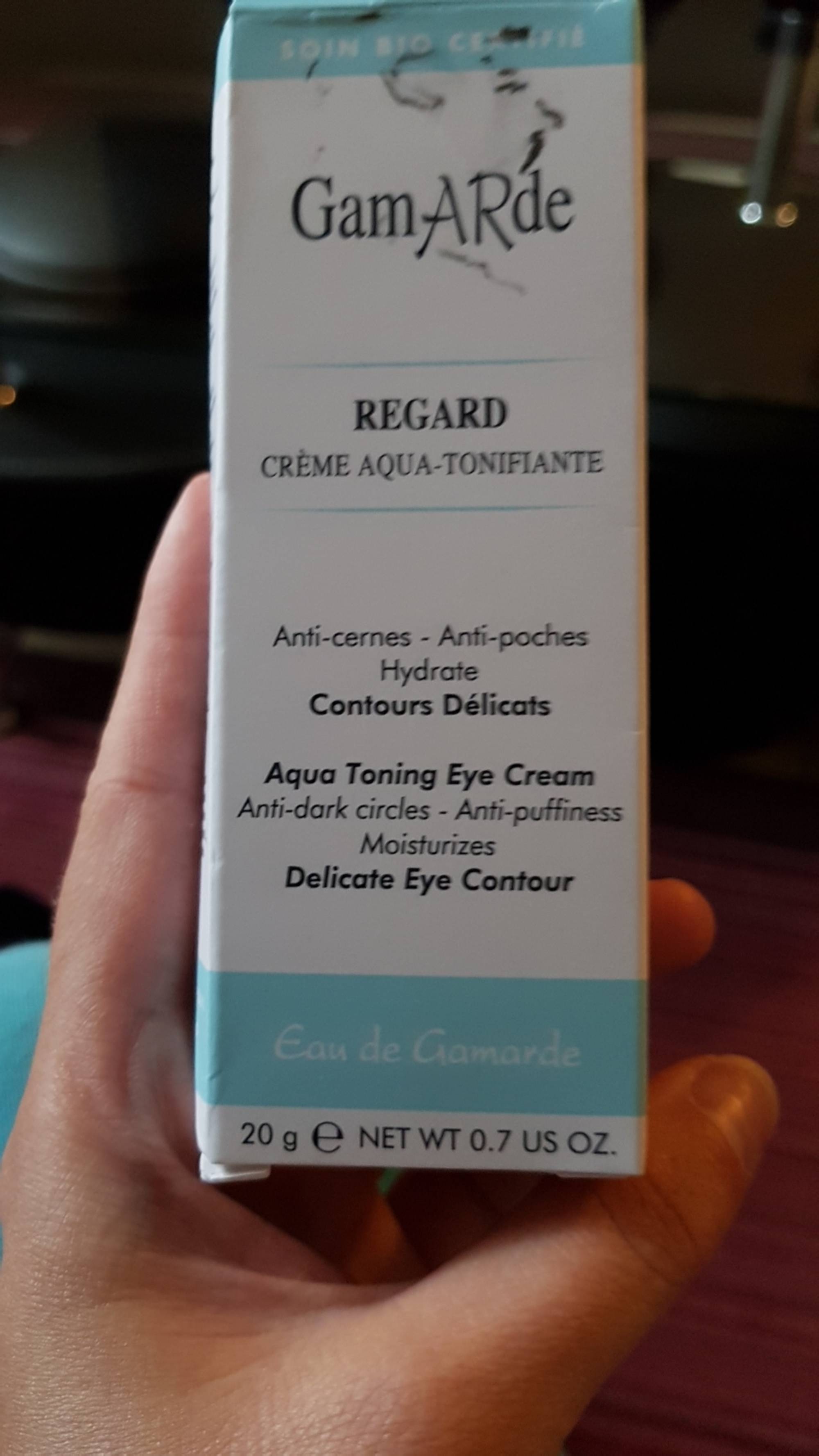 GAMARDE - Regard - Crème aqua-tonifiante anti-cernes, anti-poches
