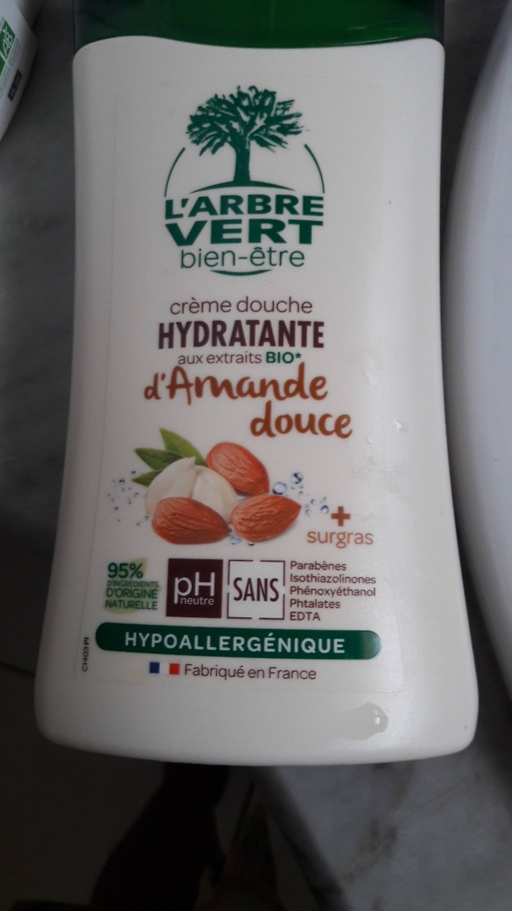 L'ARBRE VERT - Amande douce bio - Crème douche hydratante 
