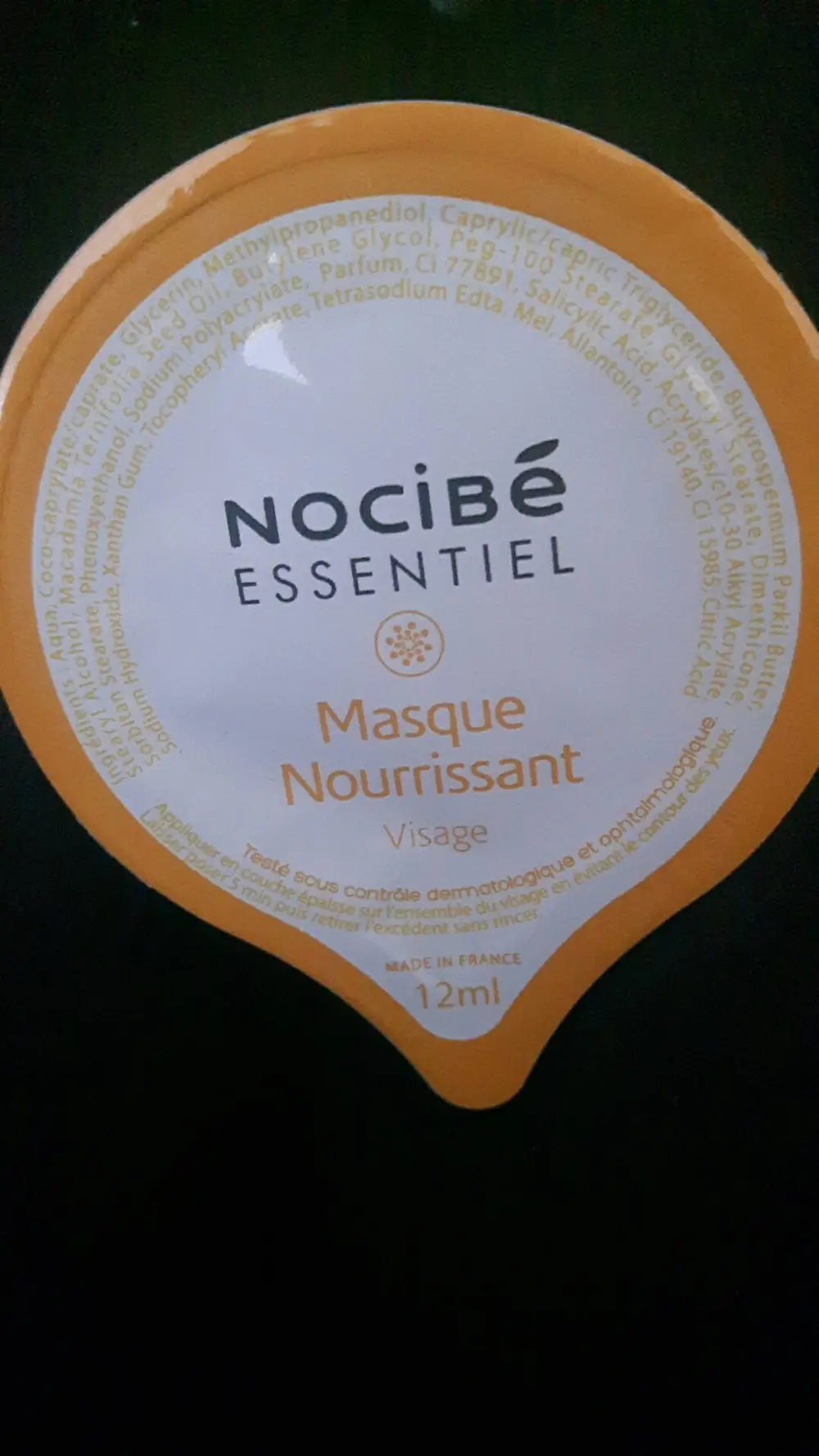 NOCIBÉ - Essentiel - Masque nourrissant visage