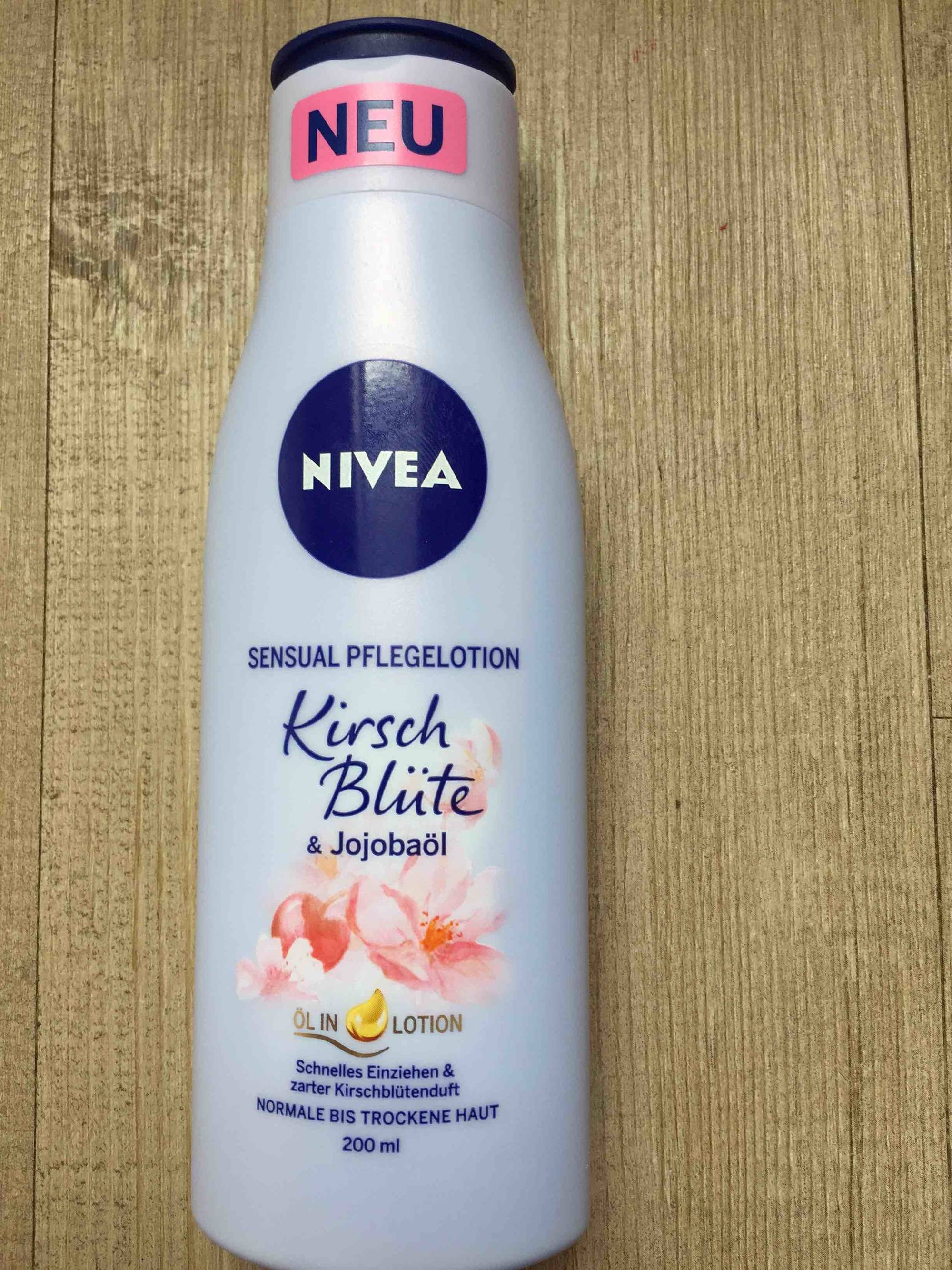 NIVEA - Sensual pflegelotion kirsch blüte & jojobaöl