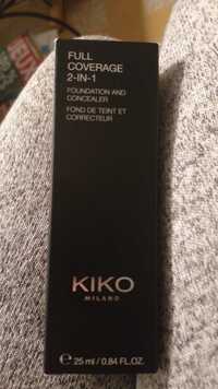 KIKO - Full coverrage 2-in-1 - Fond de teint et correcteur